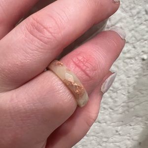 Resin Gold Ring